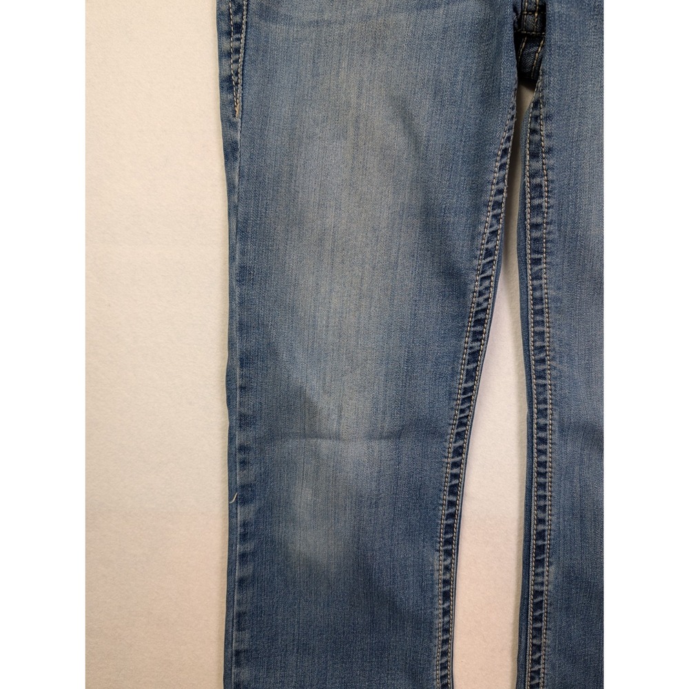 Ariat Womens Real Denim Bootcut Jeans 30L Workwear Embroidered Blue - Picture 11 of 11
